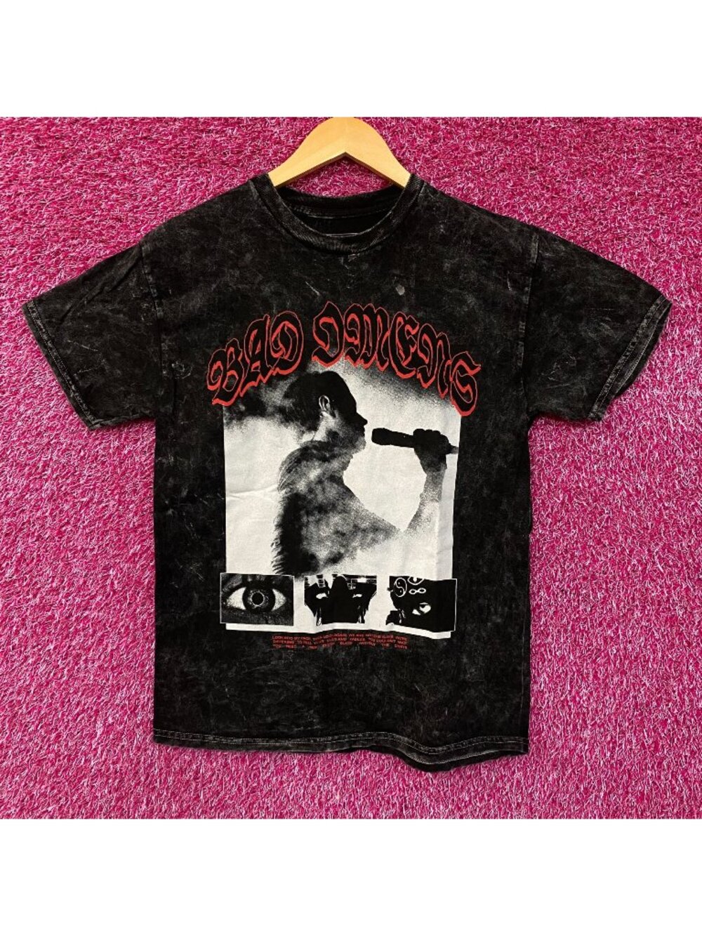 Bad Omens Smoke Mineral-Wash Band T-Shirt Medium